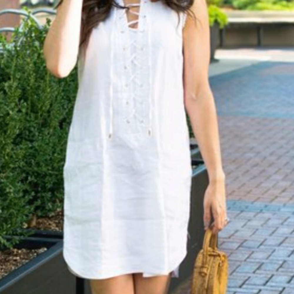 Trina Turk Lace Up Dress BRAND NEW